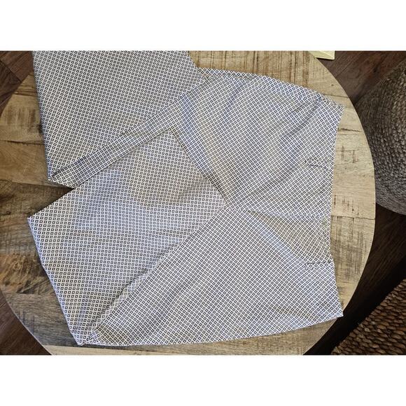 TALBOT'S Brown Beige ARGYLE Diamond CROPPED Dress Pants STRETCH Women's 14P EUC - Picture 11 of 11